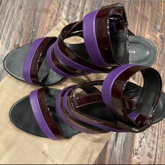 Auth Bottega Veneta Purple Heels - Picture 5 of 10